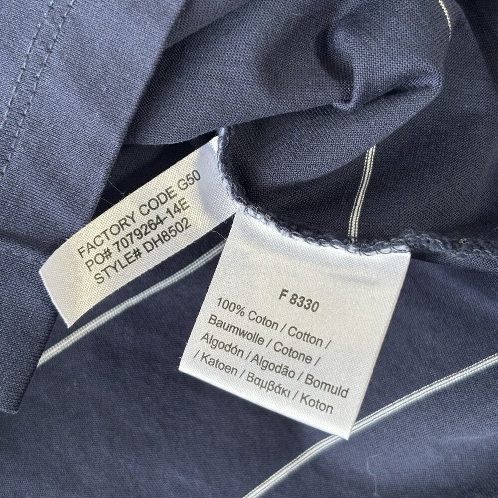 Lacoste Short Sleeve Shirt Polo Slim Fit Stripe Blue CH4966 Mens Size 6 Preppy - Picture 8 of 14